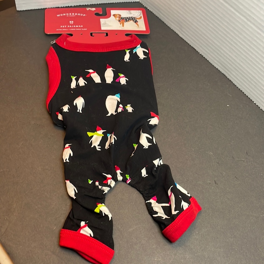 Christmas Holiday Penguin Pet Pajamas